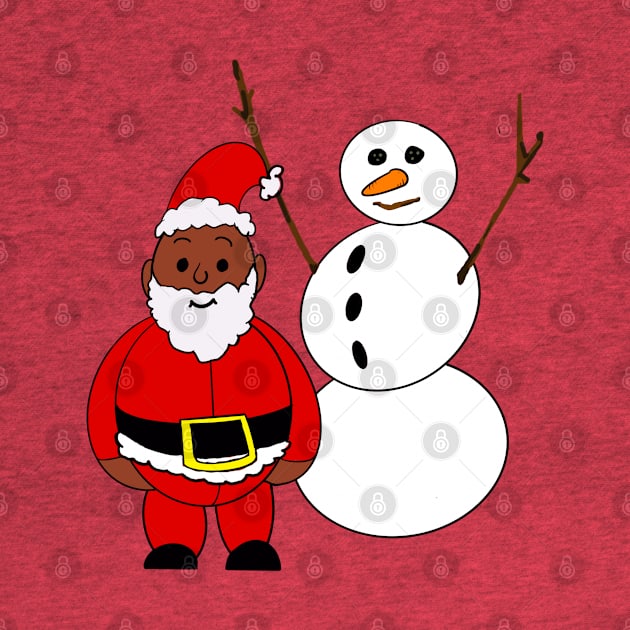 Santa and snowman by Stephanie Kennedy 